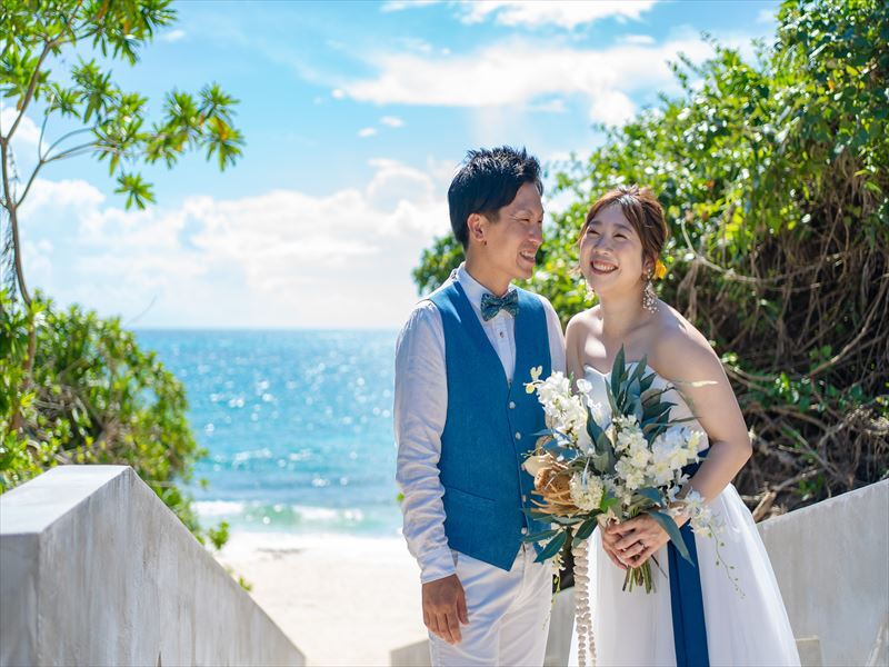 ブルーでコーディネート！