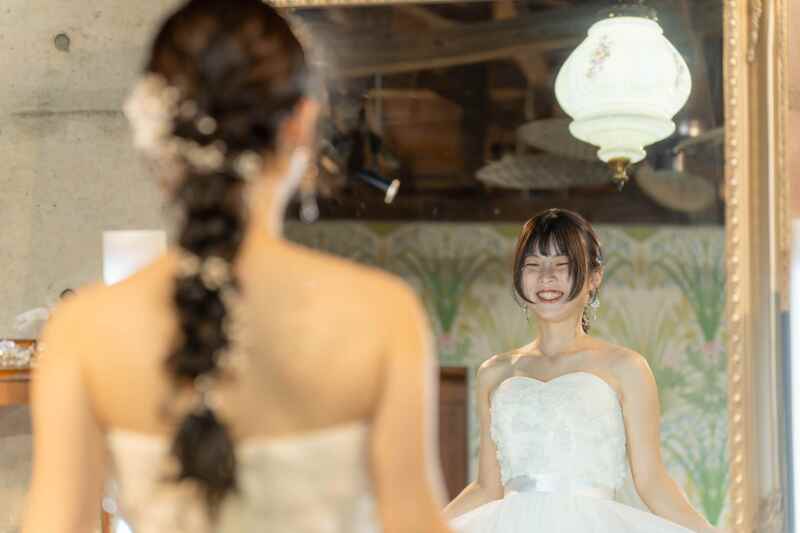 新婦様お支度ショット