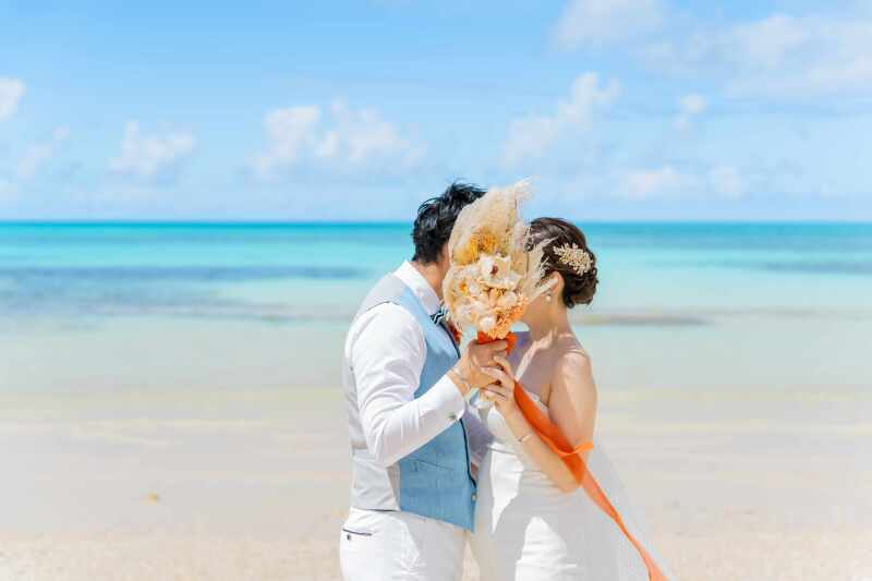 プレゼントのブーケで