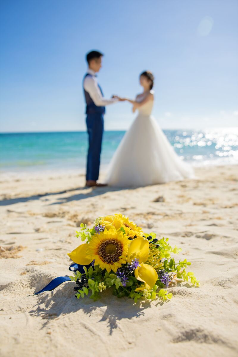 向日葵のブーケ