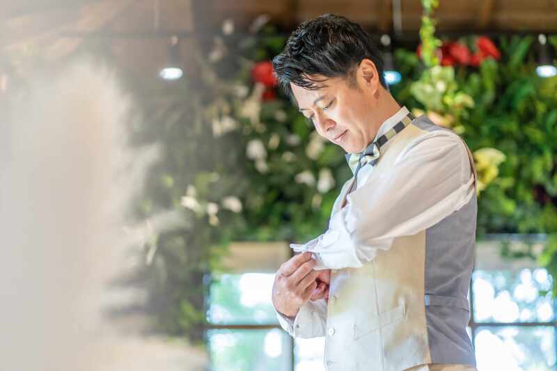 あとはカフスボタンで