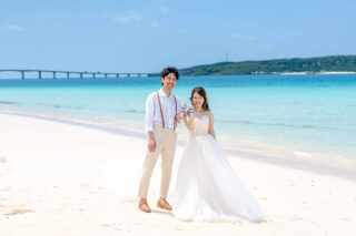 スカイブルーとエメラルドグリーンの宮古フォト