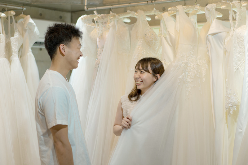 シエロ宮古島 Garden Villa_ウエディングドレスが豊富