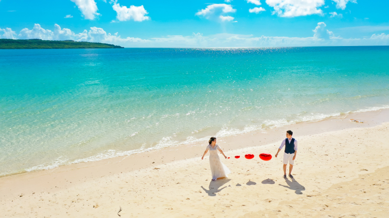 シエロ宮古島 Garden Villa_海で撮影できる