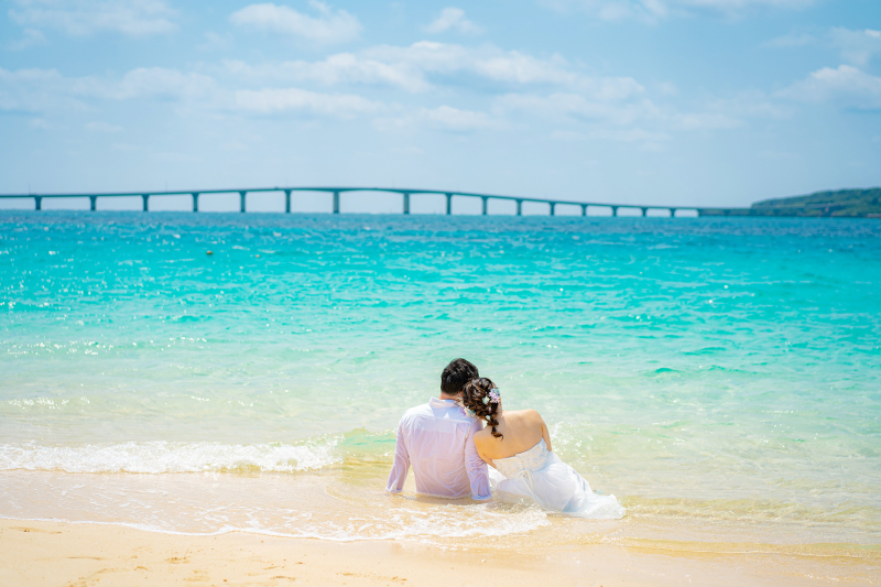 シエロ宮古島 Garden Villa_海で撮影できる