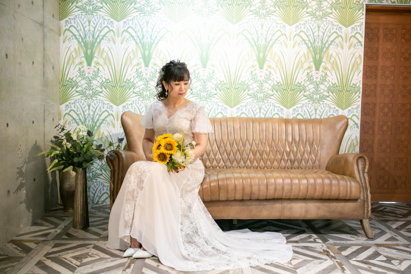 ヴィラの中にはオシャレな撮影スポットが充実！