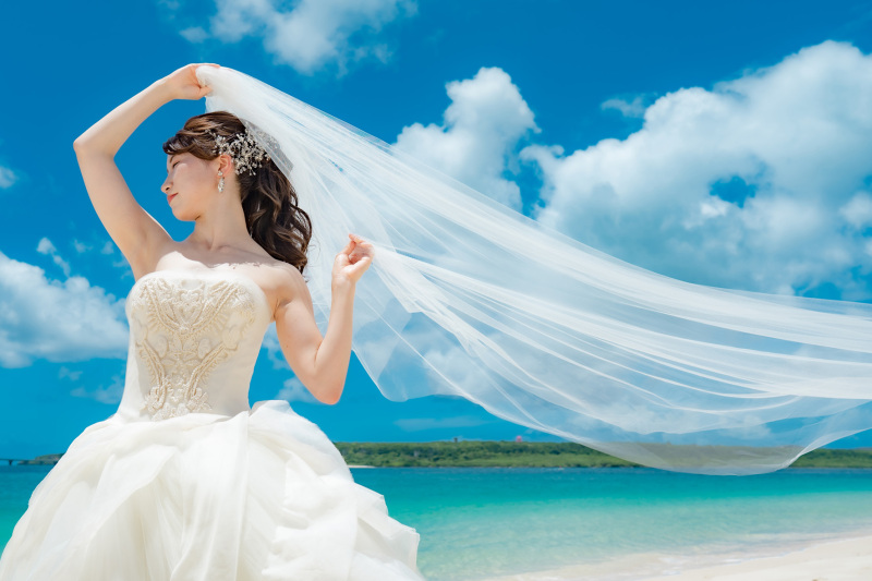 シエロ宮古島 Garden Villa_ウエディングドレスが豊富