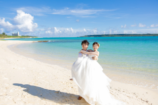 【冬限定＊ドレス2着目無料】2Wayドレス欲張りプラン/ビーチ＆ガーデン・120カット・衣装・ヘアメイク・アテンド込追加料金無し