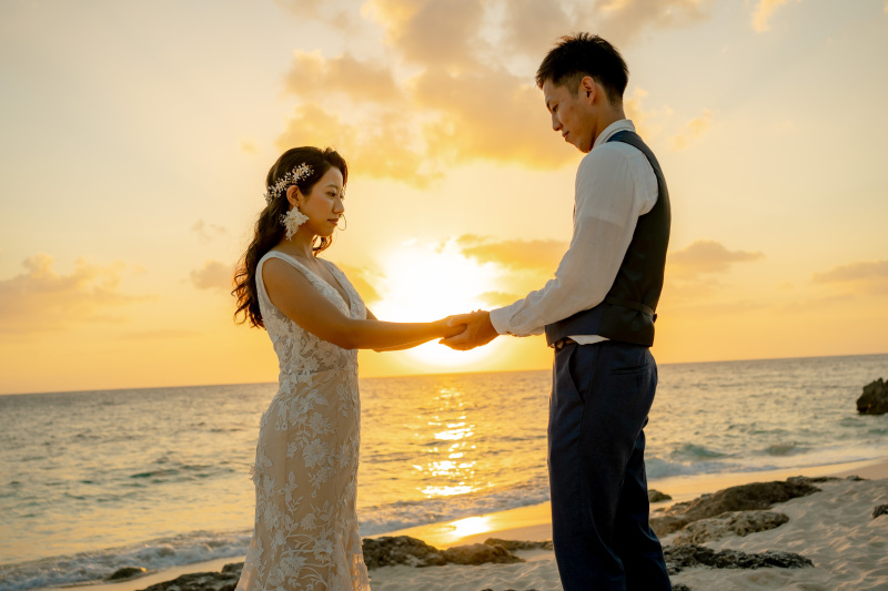 【青い海&サンセットビーチ】MIYAKOサンセットプラン☆/ビーチ&ガーデン&サンセット・170カット・ヘアメイク&ドレス込