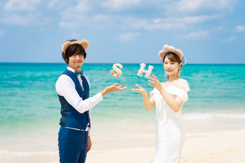 【ドレス2着】W-Dressプラン*/ビーチ&ガーデン・150カット・ヘアメイク&衣装(ドレス2着込)※午後の部のみのご案内