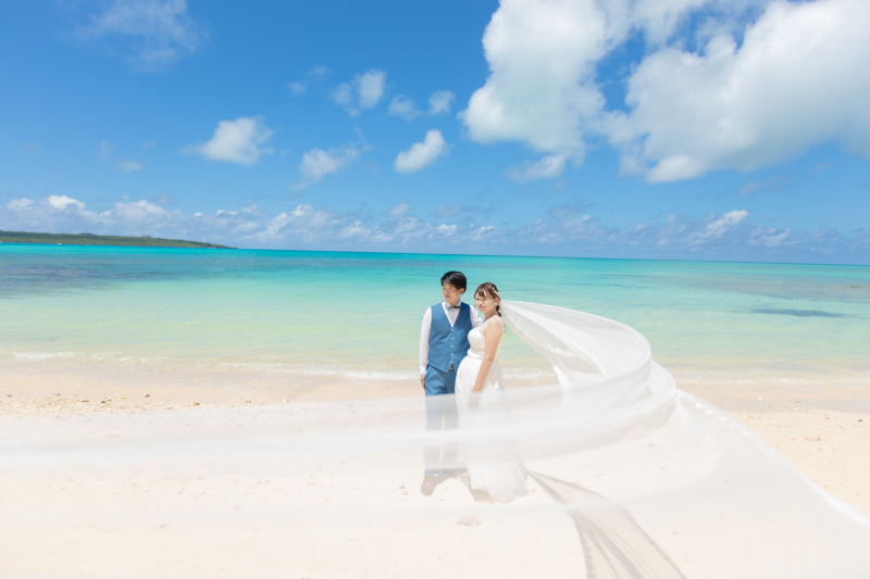 【冬限定*青空加工プレゼント】ブルースカイプラン/ビーチ&ガーデン・120カット・衣装・ヘアメイクもコミコミ追加料金無し