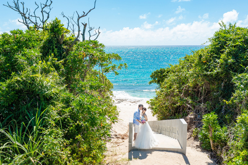 【シエロの定番!ドローン空撮付】MIYAKOベーシックプラン★ビーチ&ガーデン・180カット・ヘアメイク&ウェディングドレス込◎