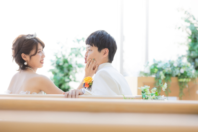 長時間の撮影でも笑顔のあふれるお二人