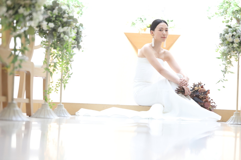 自然光あふれるチャペルでも･･･