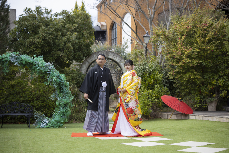 和の彩りが映える庭園美