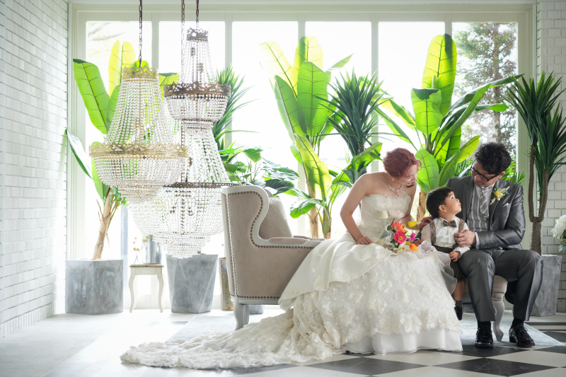 お子様との3ショットでご家族写真も