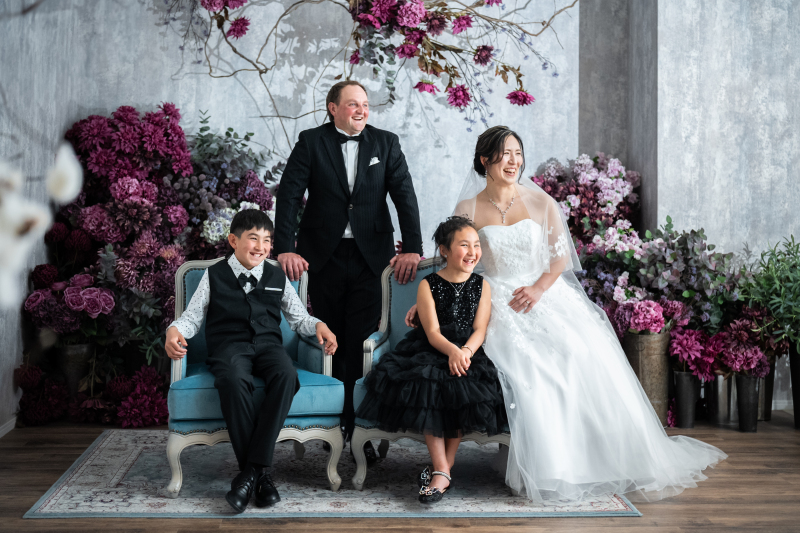 家族でのファミリーフォト