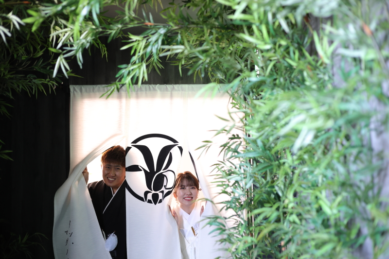 和装と洋装のお衣装で前撮り撮影