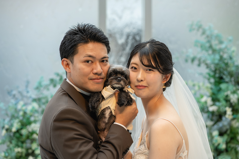 愛犬とも撮れるウエディングフォト