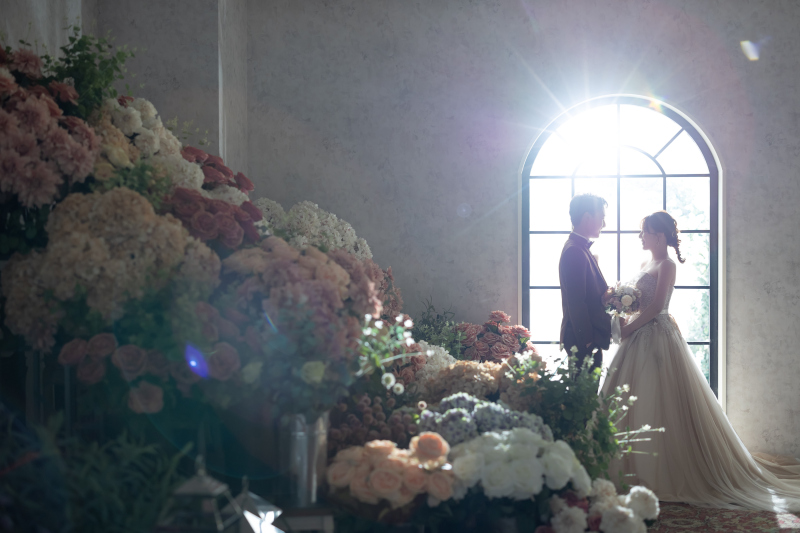 自然光を使用して