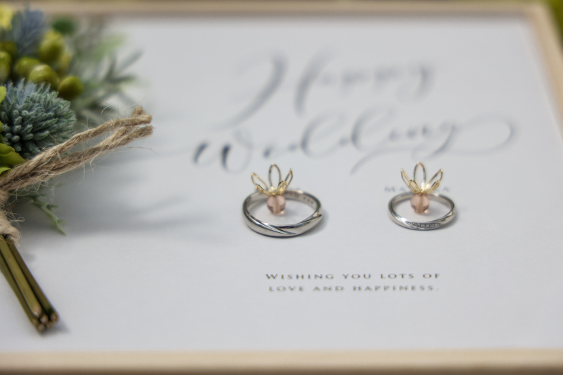 手作リングピロー