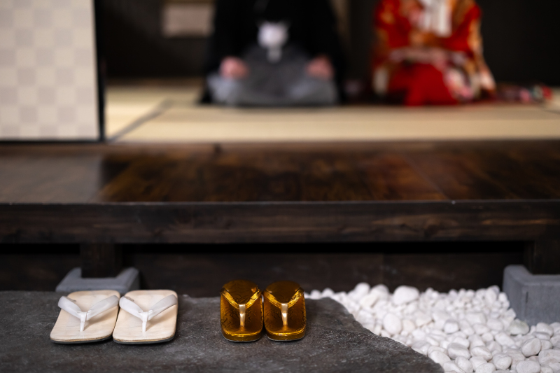 並んでいる靴も