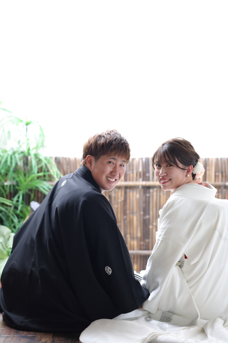 隣に並んで振り向きショット！