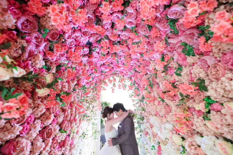 お気に入りスポット、花トンネルにて♪