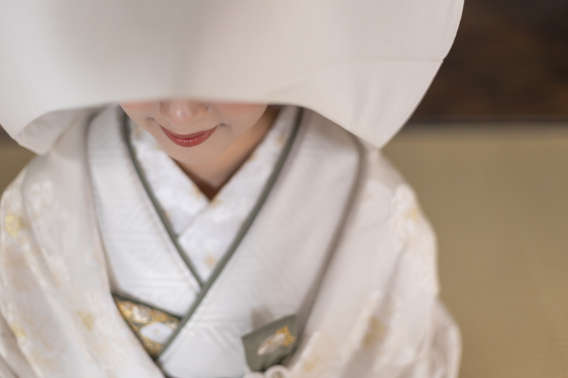 重ね衿、綿帽子