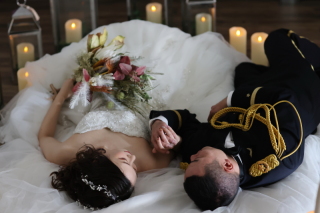 こだわりのヘアスタイルでフォトウェディング♪