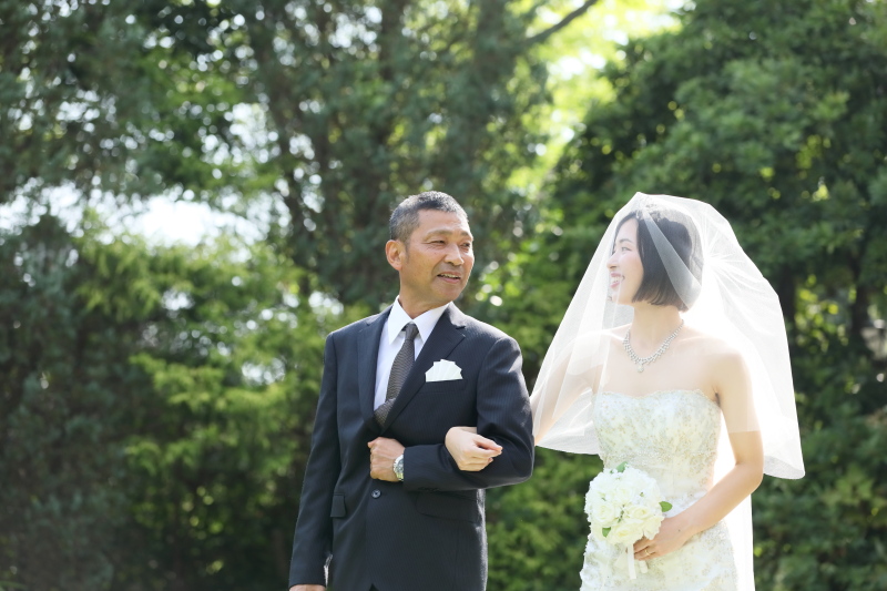 お父様とのエスコートショット