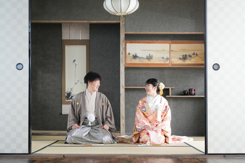 笑顔あふれる和装前撮り