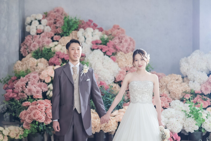 メインシンボルのお花と一緒に