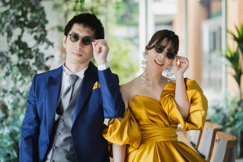 最高にクールな新郎新婦