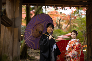 メゾンフォトスタジオ_和装ロケ（有馬温泉街、須磨離宮公園、相楽園）