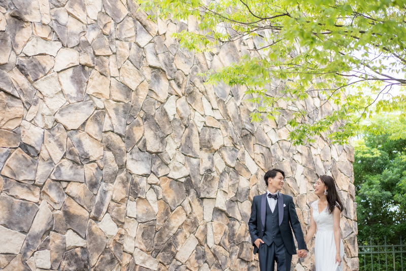 結婚式場内のガーデン撮影もOK