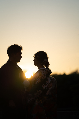 ロケの撮影もお二人らしさを忘れずに