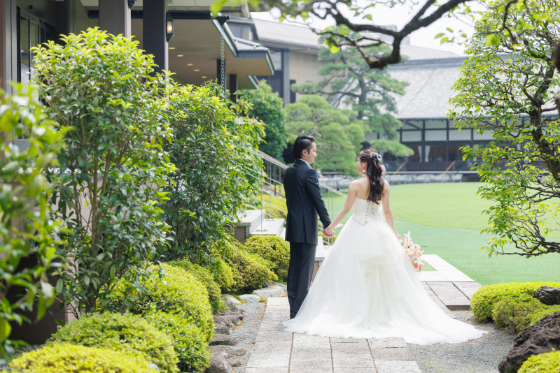 広大な庭園で素敵な瞬間を