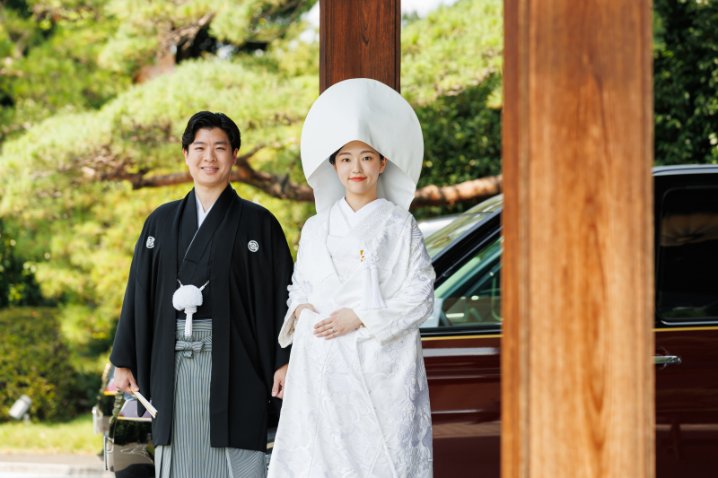 車寄せに広がる、和装の凛とした美しさ