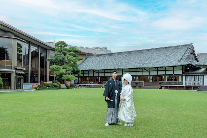 約1,000坪に囲まれた「庭園」で撮影
