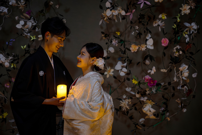 【2025年12月27日(土)迄の限定プラン/データ100カット付】*ナイトフォトウエディング 和装×キャンドル