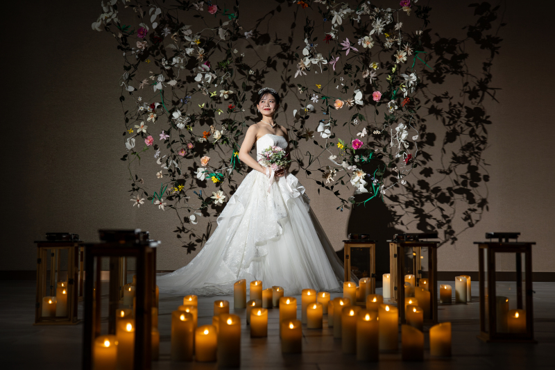 【2025年12月27日(土)迄の限定プラン/データ100カット付】*ナイトフォトウエディング 洋装×フラワーシャワー