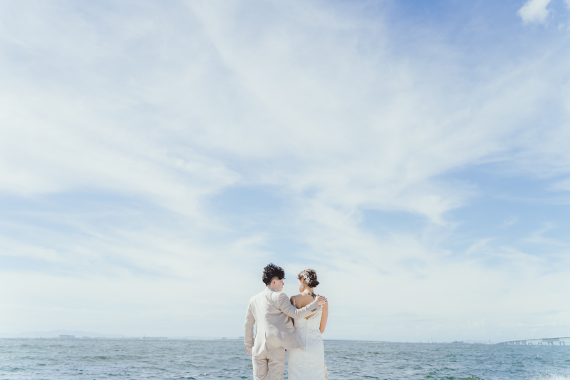 どこまでも続く空と海