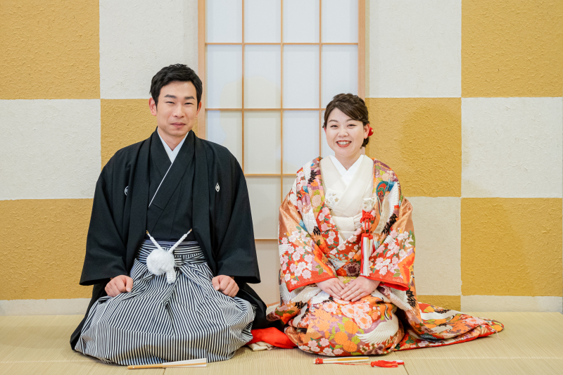 畳の香りに癒されながら