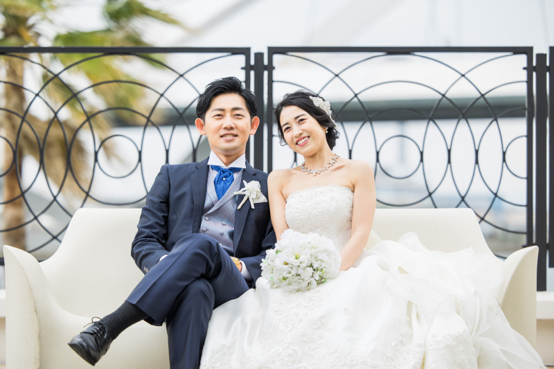 バルコニーでも