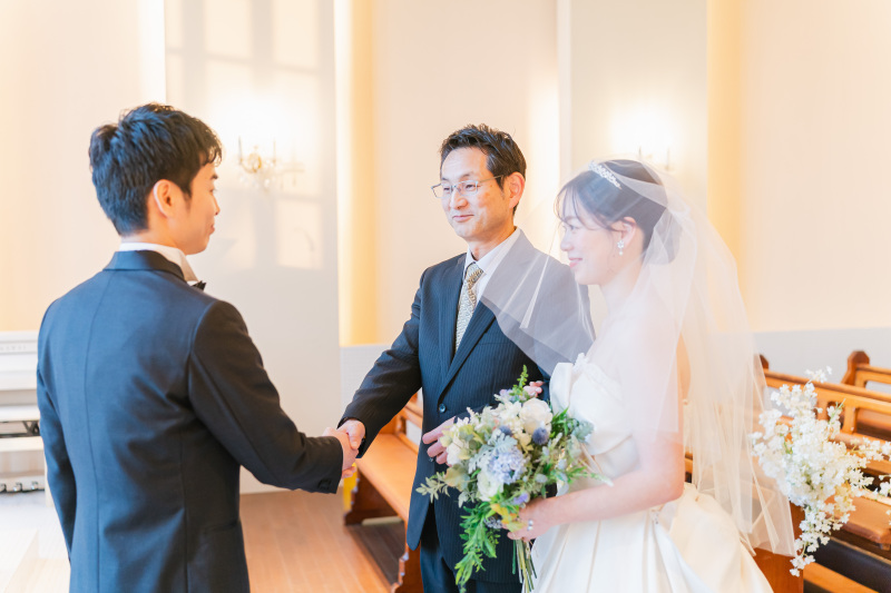 お父様からご新郎様へ