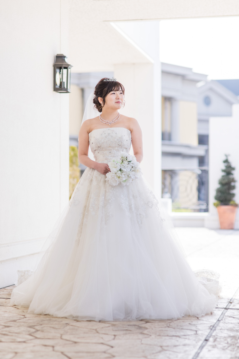 純白ドレスショット