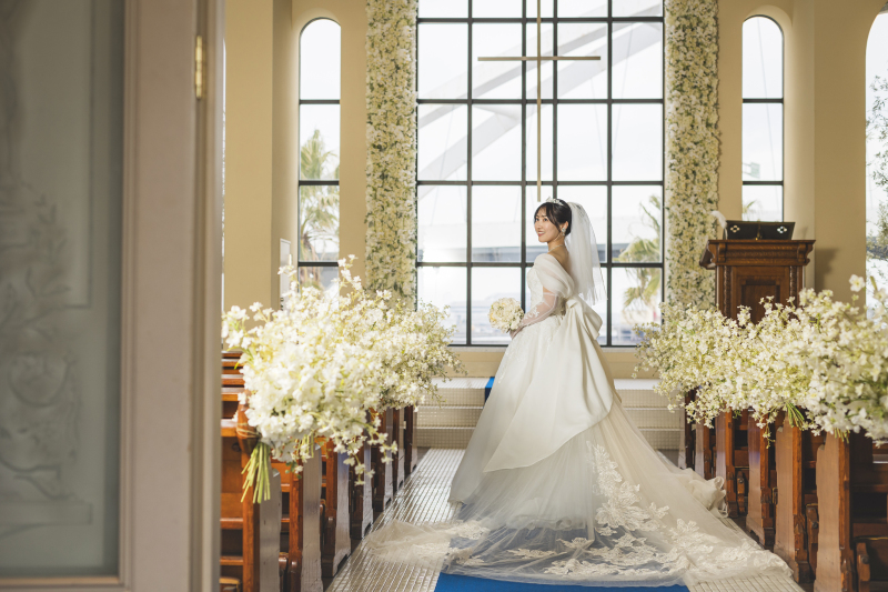 本物のチャペルでフォト挙式