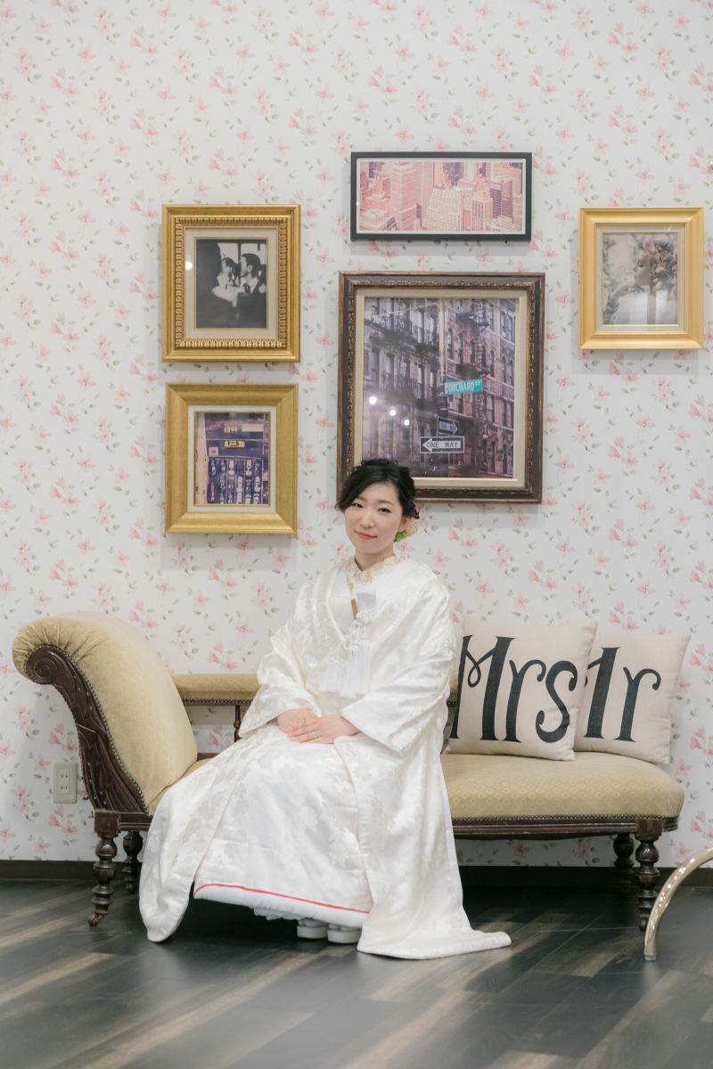 憧れの白無垢姿で・・