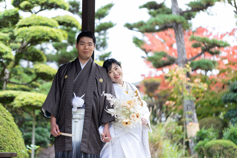 少しずつ色づく紅葉